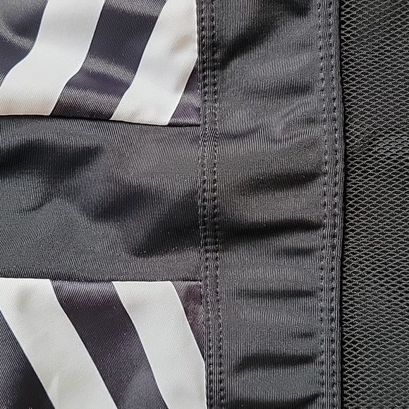 Black & White Mesh One Piece Swim - Picture 11 of 12